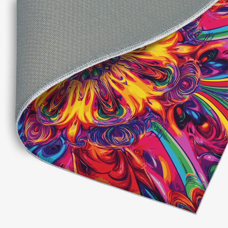 Tapis intérieur et extérieur Psyche Wave, Rectangle 1 pi 6 po x 2 pi 6 po