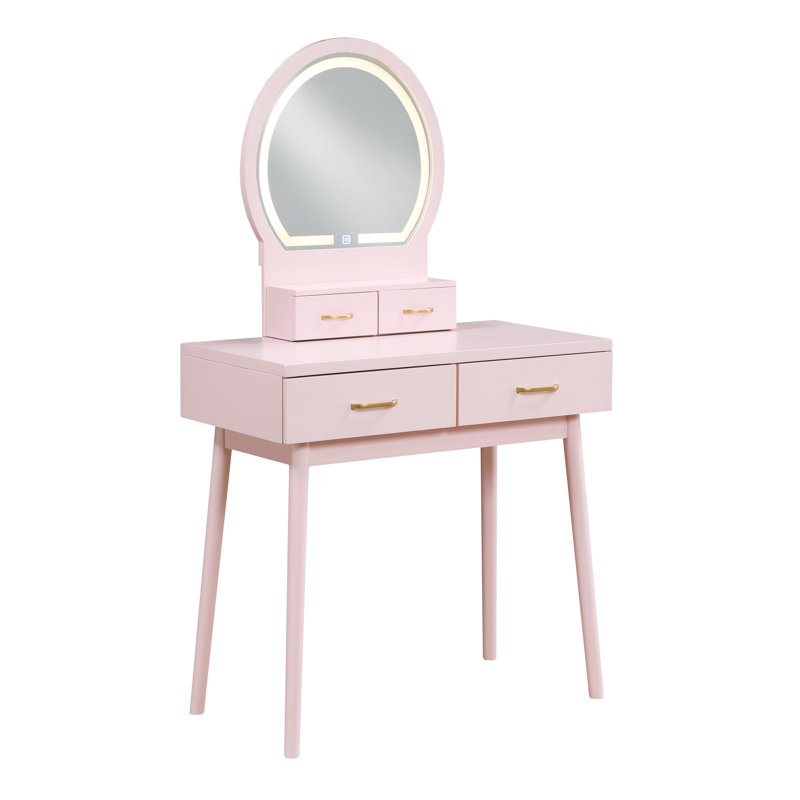 Meuble-lavabo merveilleux avec tabouret et miroir - Magnifique chambre à coucher et tiroirs