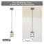 Mini luminaire suspendu industriel en forme de cage géométrique