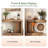 Rustic C-Shaped Solid Wood Console Table