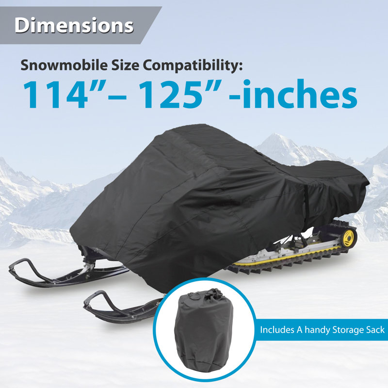 Elastic Mildew Resistant Snowmobile Cover By Pyle