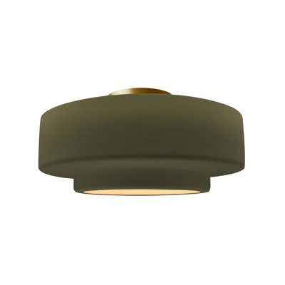 Dottie Ceramic LED Semi Flush Mount