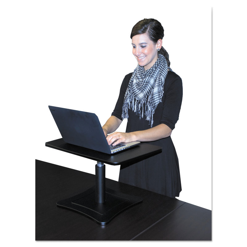 21'' H x 15.75'' W Laptop Cart, Black