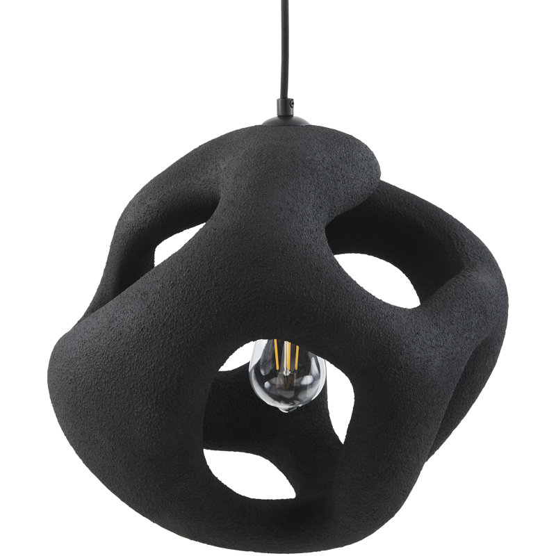 Luminaire suspendu Armster, H 59 po x l 18 po x P 18 po, Noir