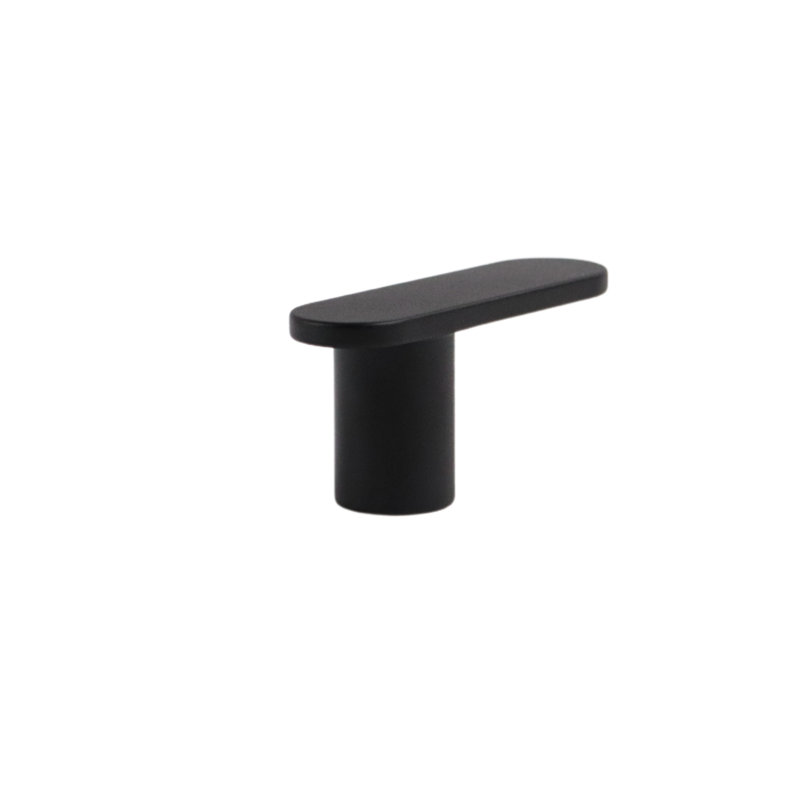 2" Bar Knob, Charcoal (Black), 1"