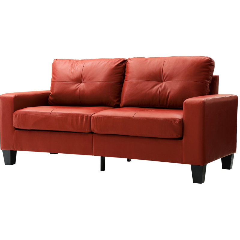 Lit double rouge Glory Furniture, 36 po Hauteur, largeur 32, rembourrage en mousse G465a-s, poids simple 93 lb, rembourré