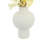 Modern Blanched Eucalyptus Arrangement in Decorative Ceramic Vase
