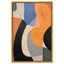 Décoration de bureau moderne sur toile, "Chromatique confluence II" par Art Remedy, cadre doré, 36 x 54