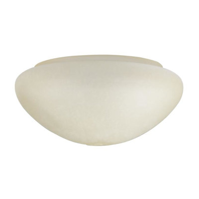 11.51 cm H Round Glass Ceiling Fan Bowl Shade ( Screw On ) in Cream