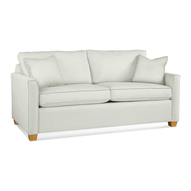 Charleston 77" Sleeper Sofa, Innerspring, Honey, Basic Beige 100% Polyester