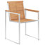2 - Person Wood Patio Dining Set with Square Table