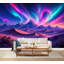 Papier peint adhésif autocollant vibrant pour décoration murale Aurora Majestic Desert Mountains-2143474716