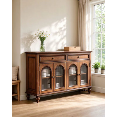 Buffet de rangement en bois massif American Country pour cuisine et salle à manger