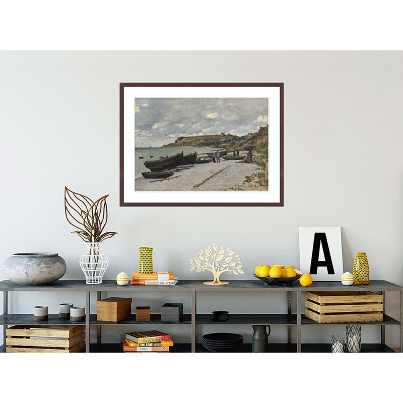 «Sainte-Adresse» par Claude Monet, impression giclée encadrée, H 31,29 po x l 41,5 po