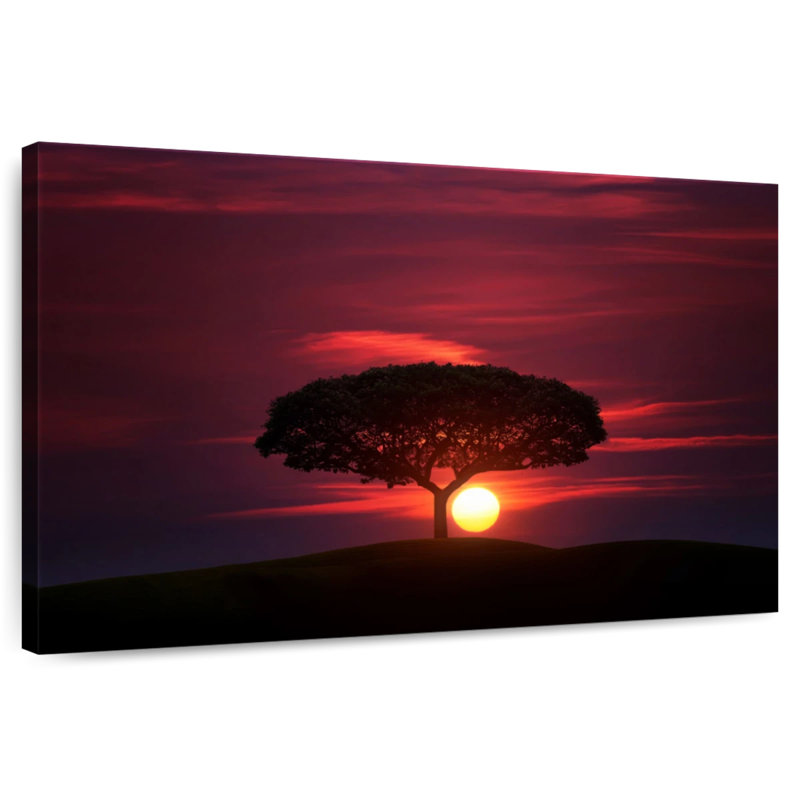 Alvord, coucher de soleil africain, ciel, H 8 po x l 12 po