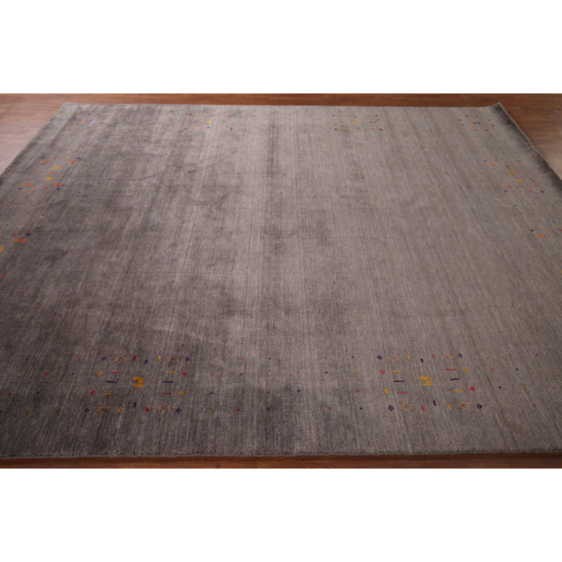 Tapis brun fait à la main Gabbeh