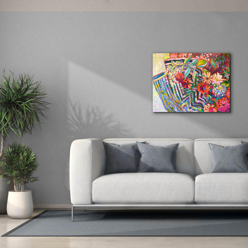Epic Graffiti 'Meandering Garden Path'  by Dorothy Fagan Canvas Wall Art, 34" x 26"