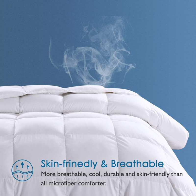 100% Cotton Cover All Season Premium Down & Feather Blend Comforter, King