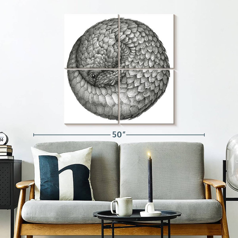 Boule de pangolin Brampt, H 32 po x l 32 po