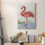 Flamant II - peinture sur toile tendue-1694165109