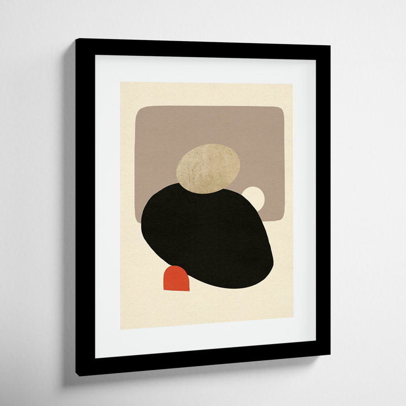 Megalith I by Jacob Green, 17" H x 14" W x 1'' D, Black Framed