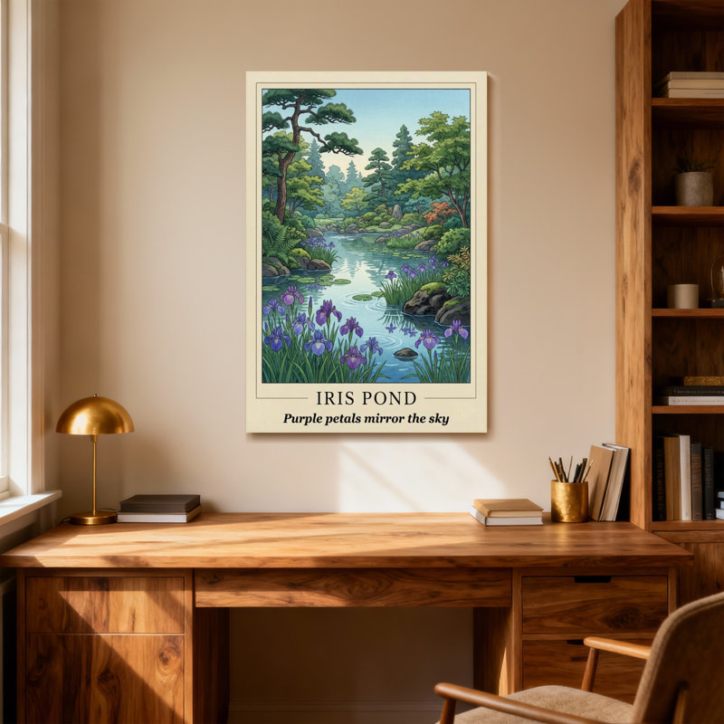Paysage et nature Iris Pond, H 24 po x l 16 po