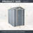 4x6 Resin Outdoor Storage Shed With Window Grey