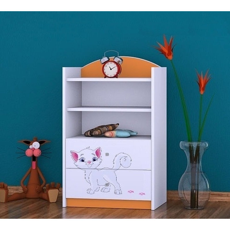 Diana 96cm H X 60cm W Kids Cube, Orange