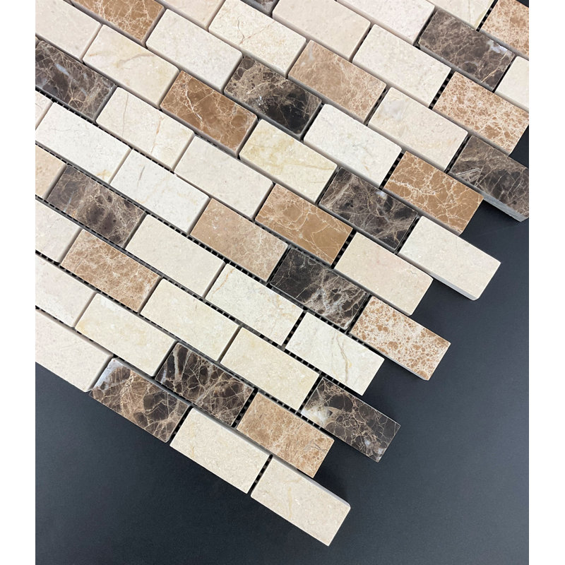 1" x 2" Natural Stone Mosaic Tile