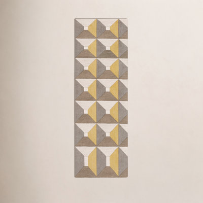 Gilderoy Gold Gray Hand-Tufted Wool Rug