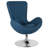 Marilo LeatherSoft Swivel Side Reception Chair with Bowed Seat - Guest Seating-88610585