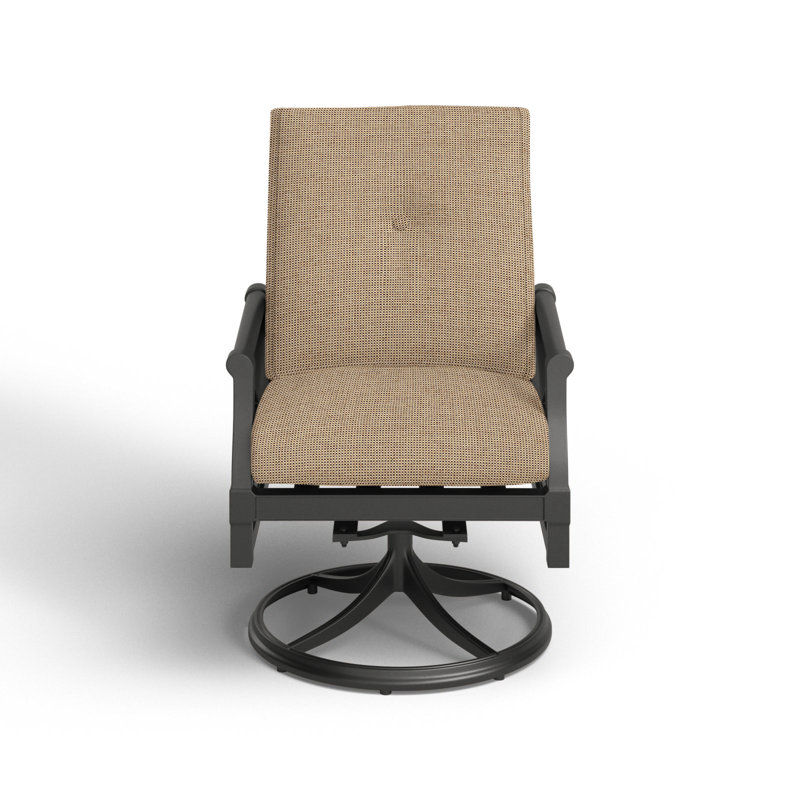 Andover Outdoor Rocker Chair, Denver Scarlett Sunbrella®, Pewter