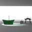 Baignoire de trempage autoportante 69 po. x 31 po. Azul-19378582