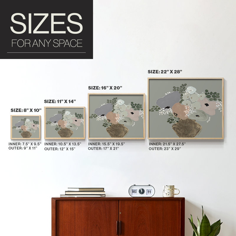 You are on My Mind -Framed Print - Restickable, Natural, 22" H x 28" W
