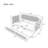Upholstered Smart LED Bed Frame With Adjustable Height Headboard,No Box Spring Needed,Easy Assembly