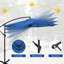 Parasol en porte-à-faux 120 po Rollinsville-967626765