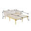 Lit de jour de patio extérieur, dossier en corde de nylon tissé avec coussin lavable-610100434-610100437