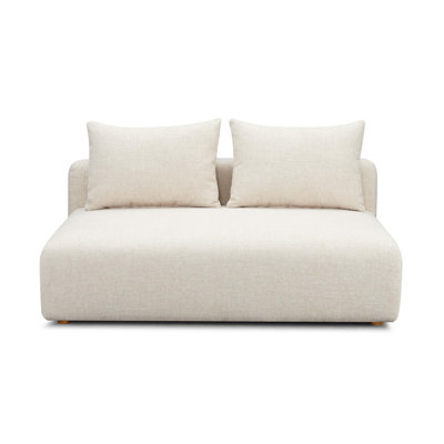Chiemi Cheryll Textured Fabric Modular Loveseat