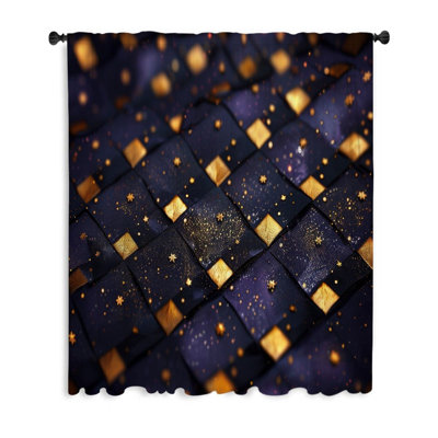 Geometric Art Visual Blackout Filters Out A Lot Of Light Curtain Single Panel