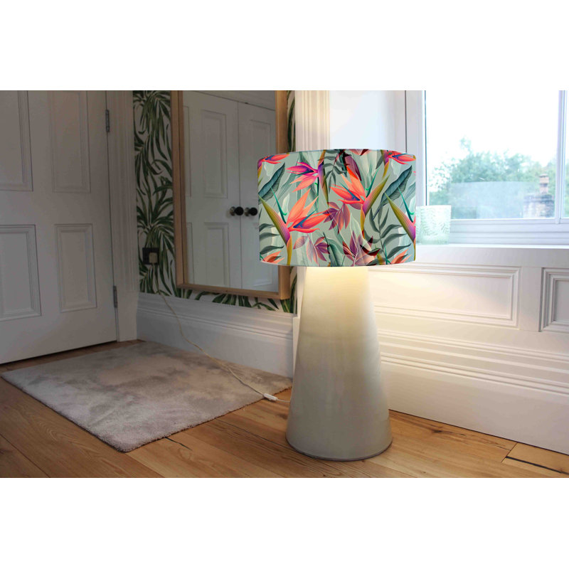 Cotton Drum Lamp Shade ( Uno ), 25cm H x 40cm W x 40cm D