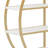 4 Tiers Home Office Open Bookshelf, Round Shape, Different Placement Ways