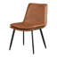 Chaise d'appoint en brun de style tiennee