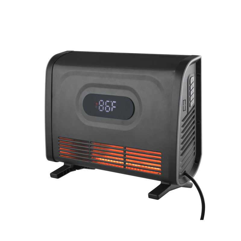 Comfort Glow Infrared Heater for Bathroom, Remote, Floor / Wall Mount, 750 Sq Ft - QWH1800