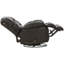 Fauteuil inclinable manuel pivotant en cuir véritable de 40 po Union City-930143797