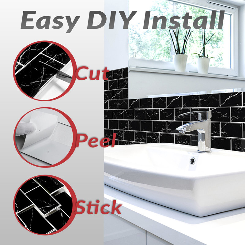 Non-Wall Damaging Tile Decal