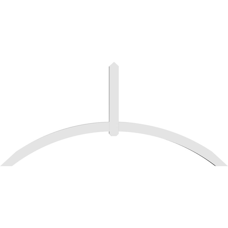Support pour pignon en PVC Archdale, H 44 po x l 96 po (pas: 11/12), P 4 po x F 4 po