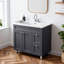 Ensemble de meuble-lavabo simple 36 po gris