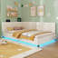 3ft Single Modern Boucle Daybed with Charging Station & Smart RGB LED Lights