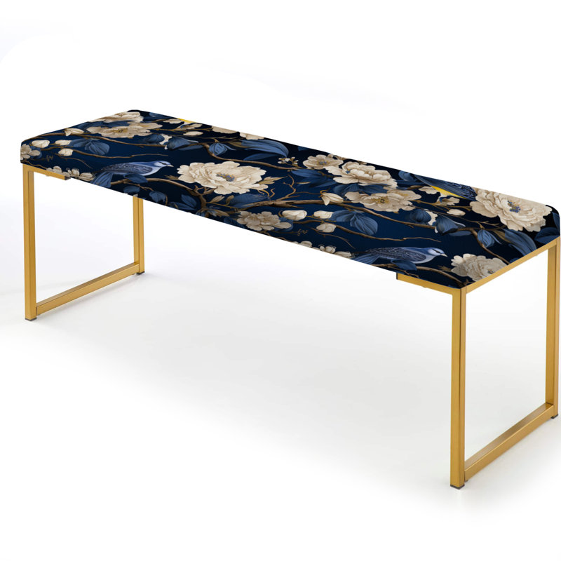 Banc de jardin Cobalt Chinoiserie