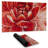 Red chrysanthemum - 14.00"x24.25" Desk mat